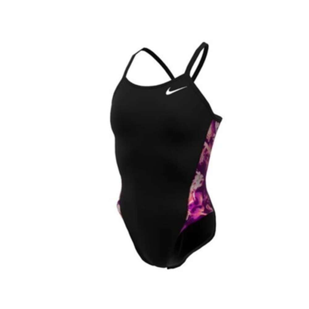 Nike Hydrastrong Multi Print Racerback - Black/Pink, Size 34